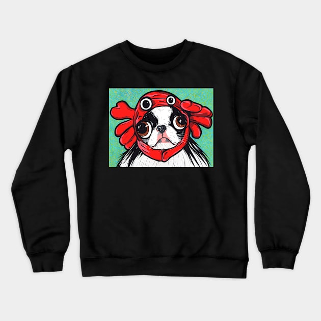 Japanese Chin Crab Crewneck Sweatshirt by turddemon